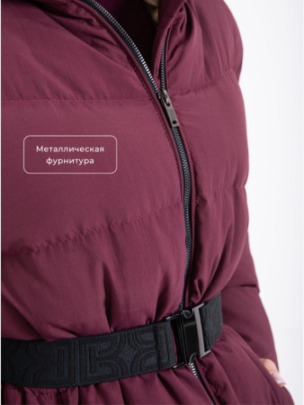 Пуховик женский зимний CRUSH Бордовый